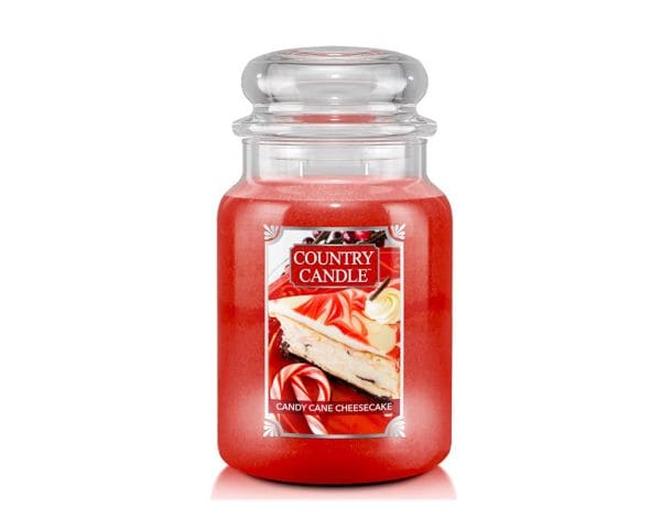 Country Candle Großes Glas Candy Cane Cheesecake