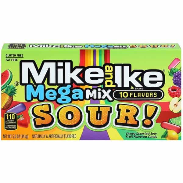 Mike and Ike Mega Mix Sour Kaubonbons