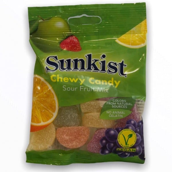 Sunkist Chewy Candy - Sour Fruit Mix MHD REDUZIERT