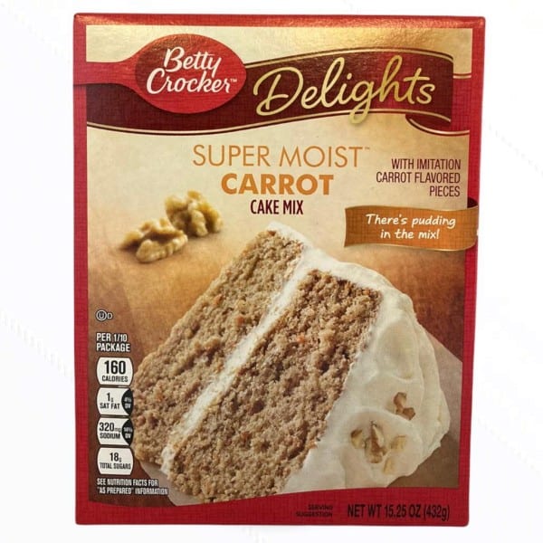 Betty Crocker Cake - Carrot Cake Mix Backmischung