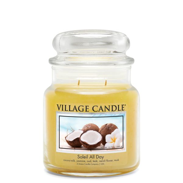 Village Candle mittleres Glas Soleil All Day