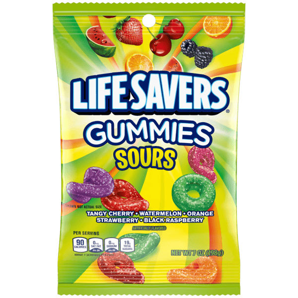 Life Savers Gummies Sour Hängetüte 180g Fruchtgummi