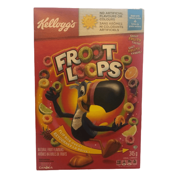Kelloggs Froot Loops Frühstücksflocken 345g