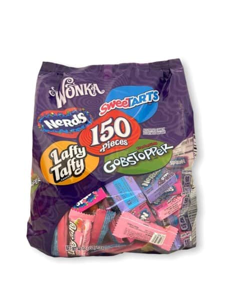 Wonka 150 Pieces Assorted Candy Kaubonbons