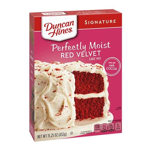 Duncan Hines Perfectly Moist Cake Mix - Red Velvet Backmischung