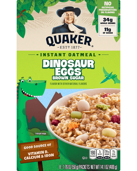 Quaker Instant Oatmeal Dinosaur Eggs (400g)