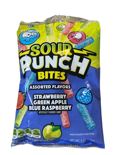 Sour Punch Bites Assorted Flavours Bag 142g